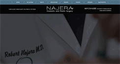 Desktop Screenshot of najeraplasticsurgery.com